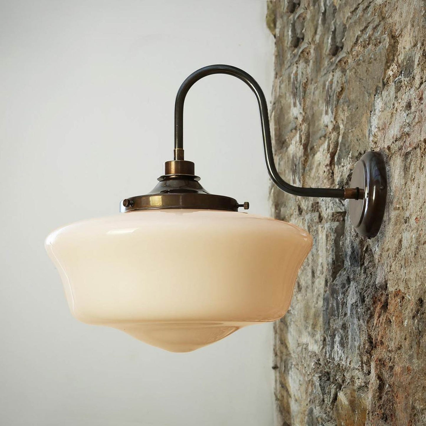 Anath Schoolhouse Swan Neck Wall Light IP44