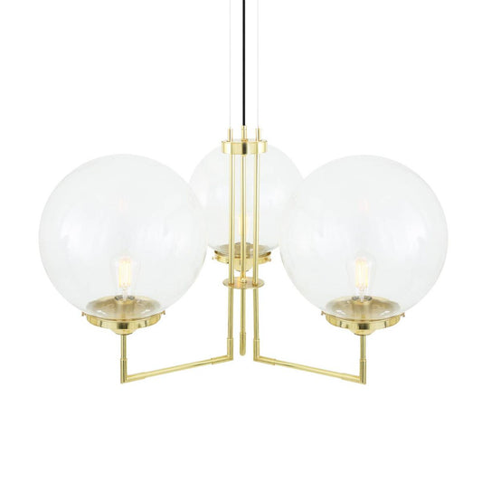 Bellavary Three-Arm Modern Globe Chandelier