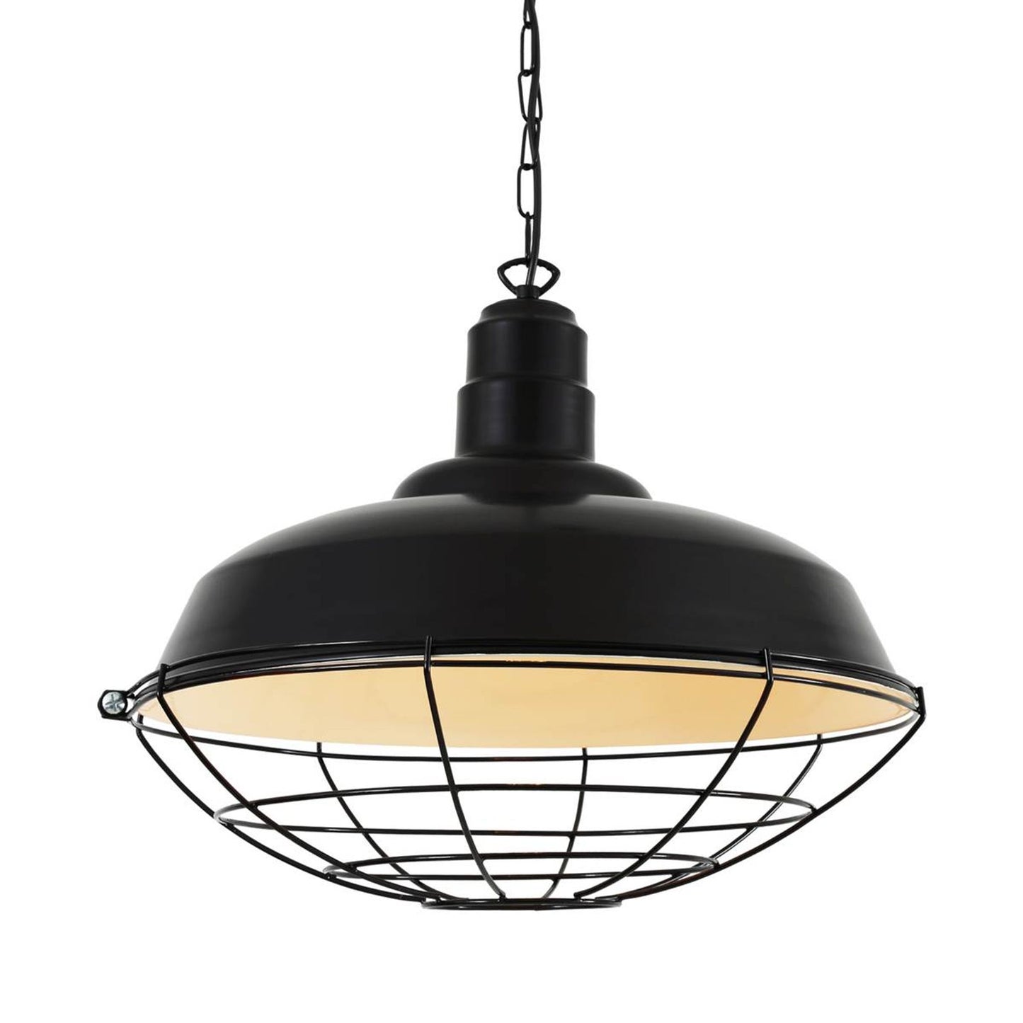 Cobal Industrial Pendant with Powder Coated Cage