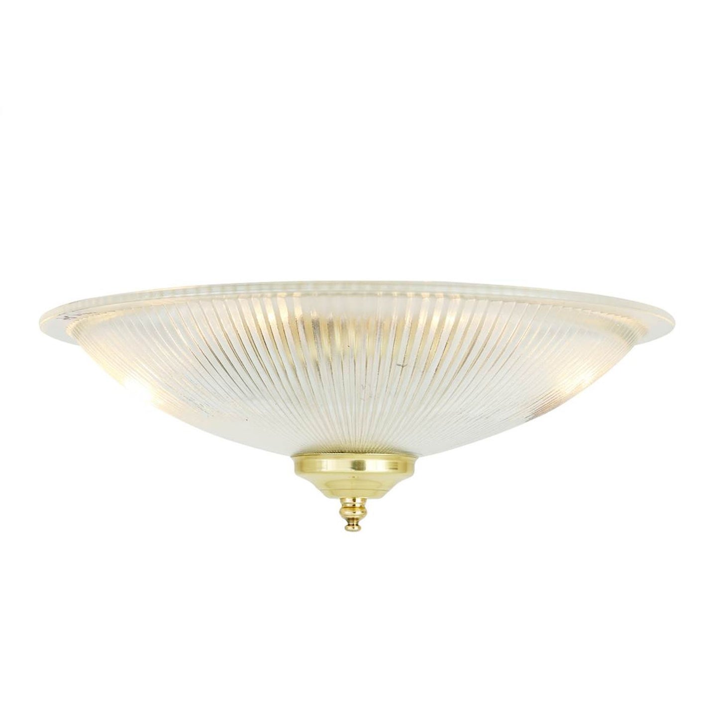 Nicosa Shallow Holophane Flush Ceiling Light