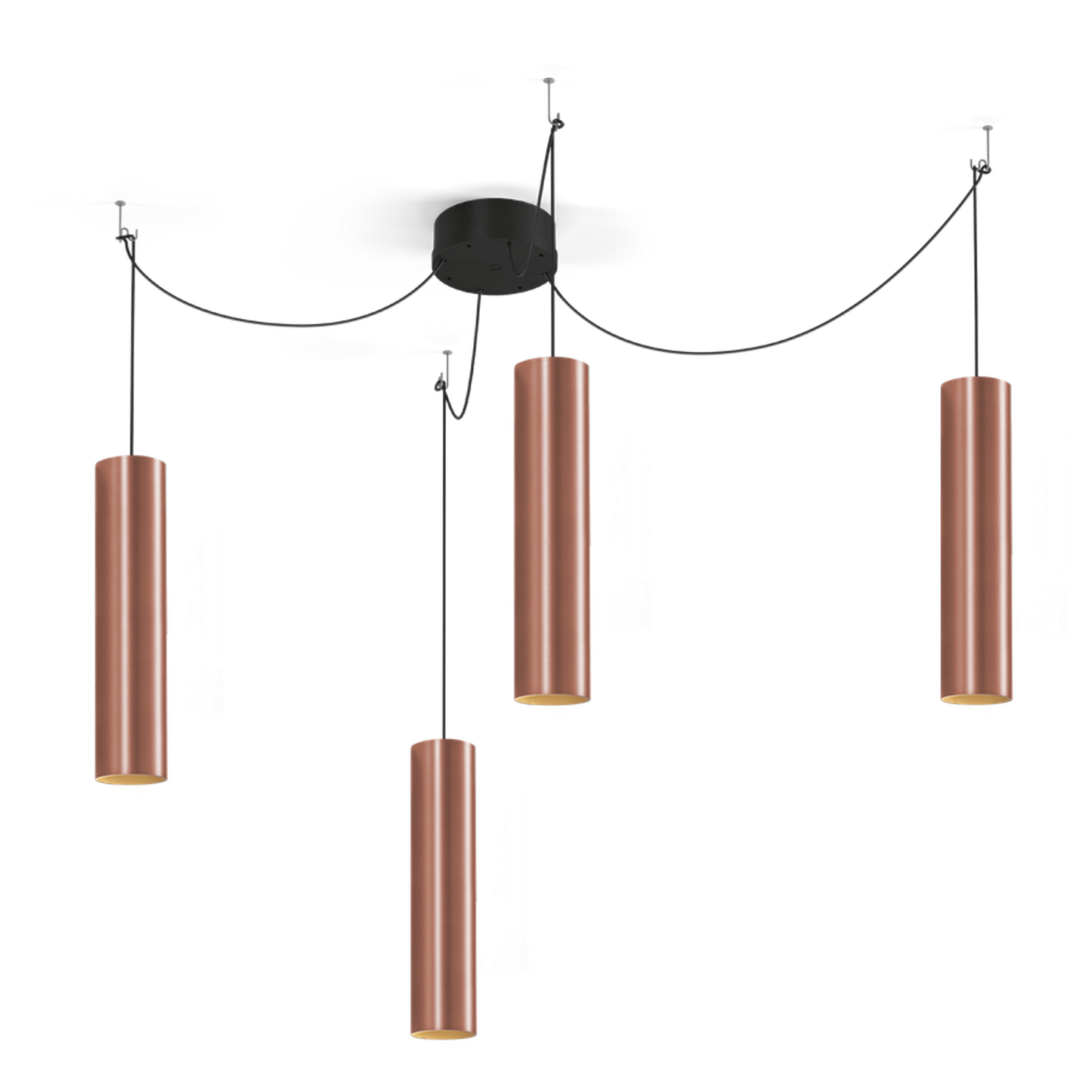 4x Ray Multi 3.0 PAR16 300mm Ceiling Suspension