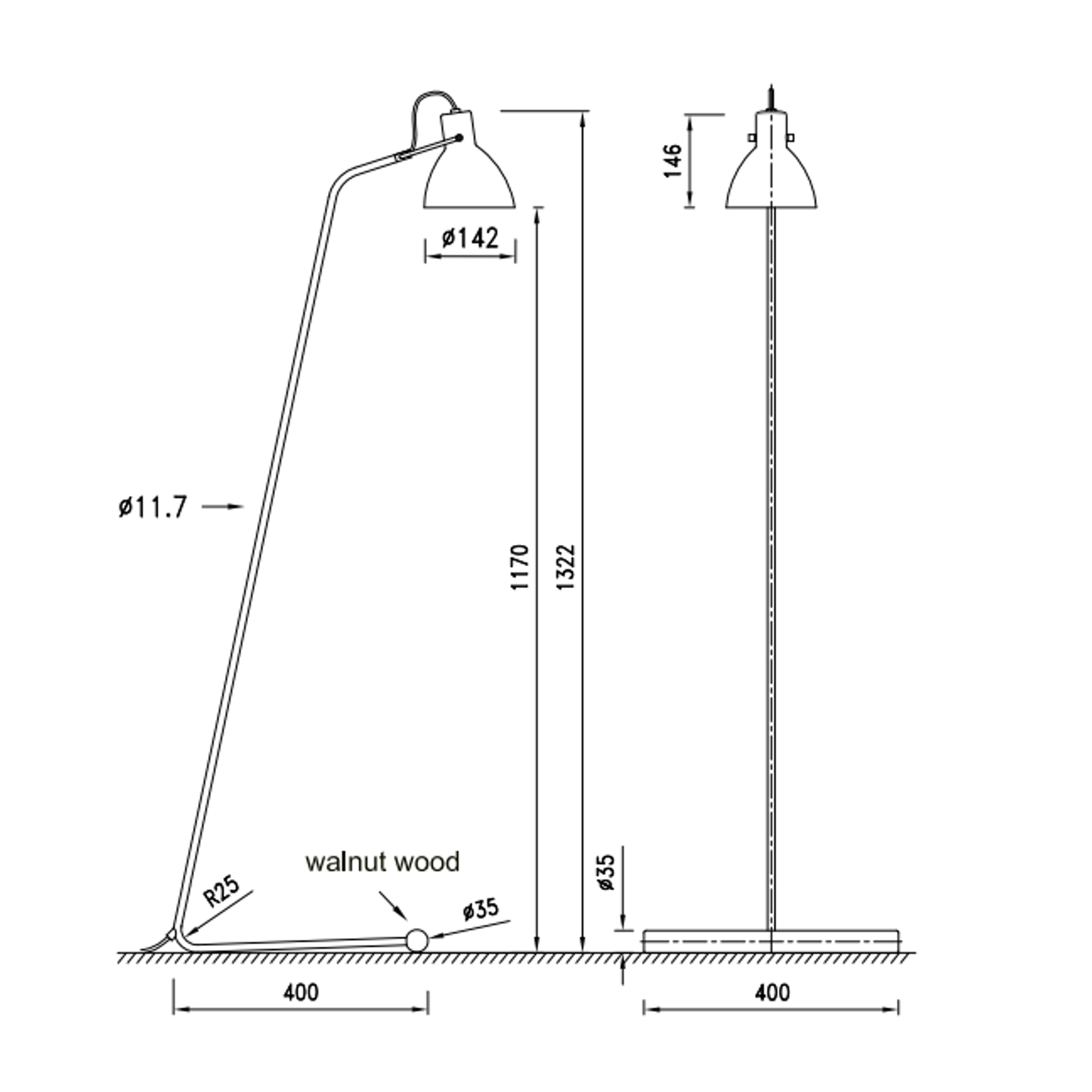 AITO Floor Lamp Matt Black