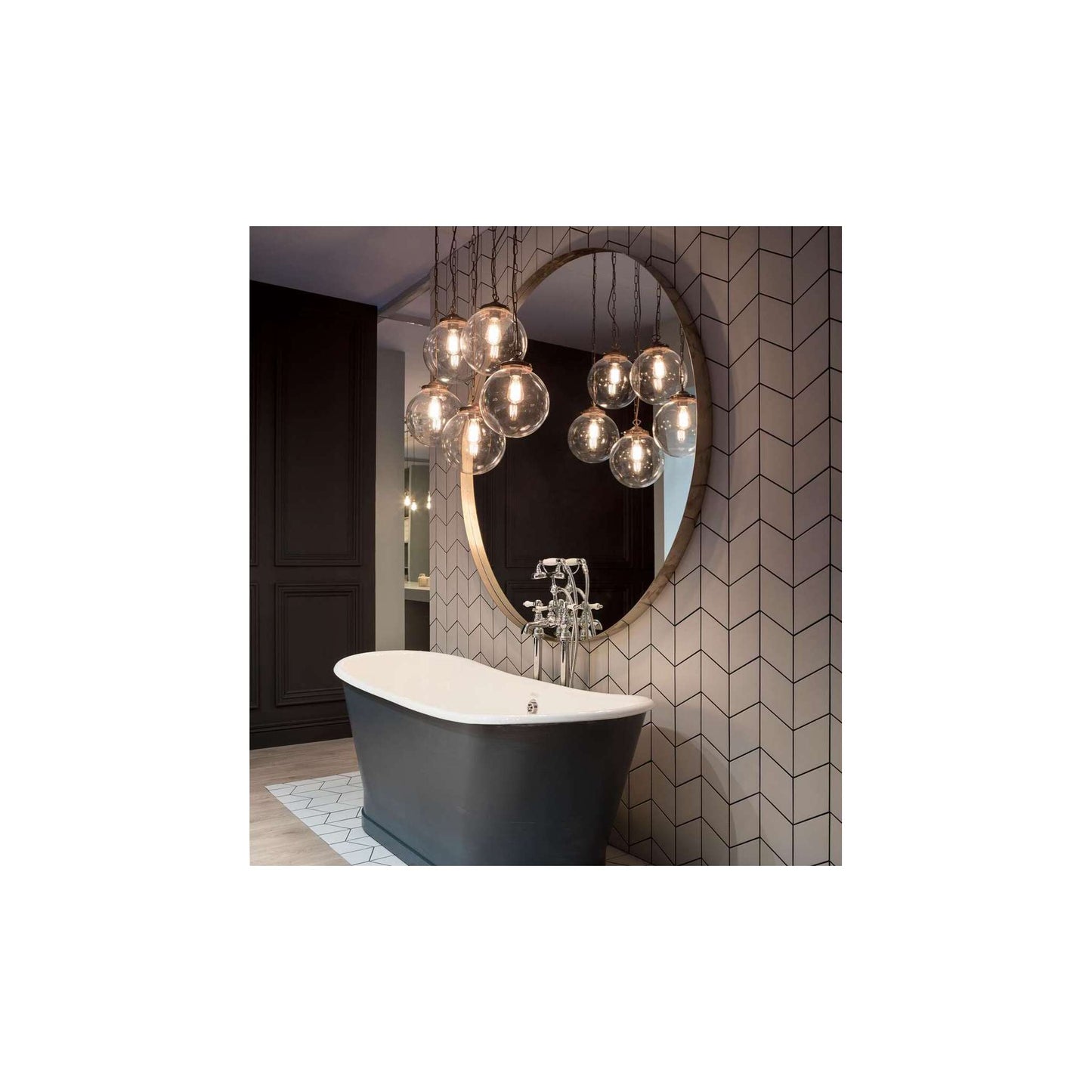 Riad 250mm 5-Light Globe Cluster Pendant