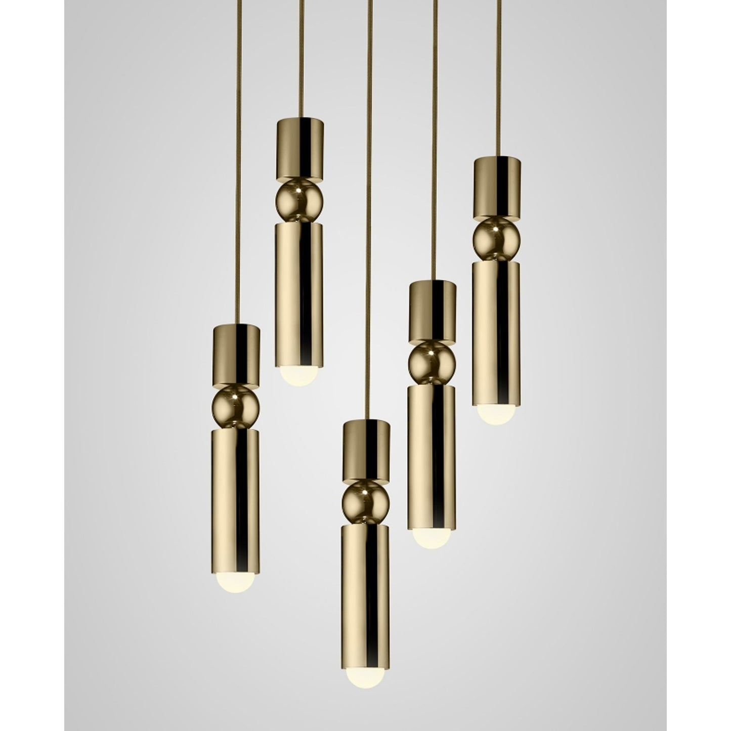 Fulcrum 5 Piece Cluster Pendant 220-240V