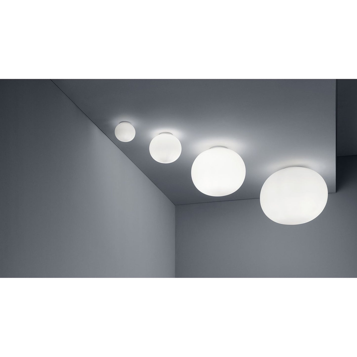 Glo-Ball Zero Wall or Ceiling Light with Glass Diffused