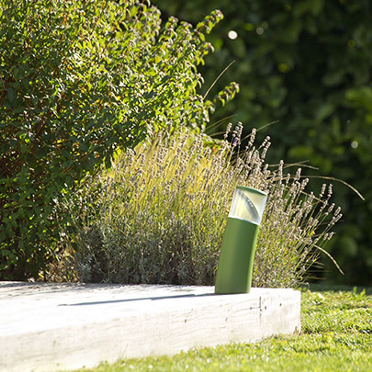 Bamboo Model 2 Small Opal Glass Bollard