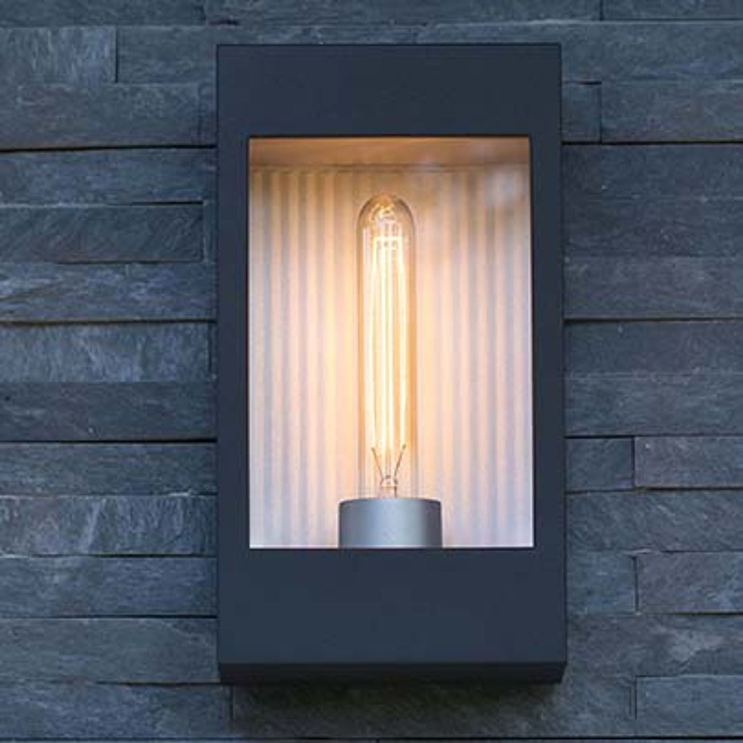 Brick Clear Glass Decorative Wall Light with Polycarbonate Removable Bulb Cover