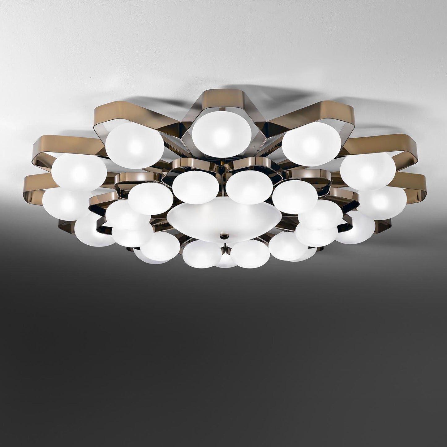 Teo Large Satin Ceiling Light