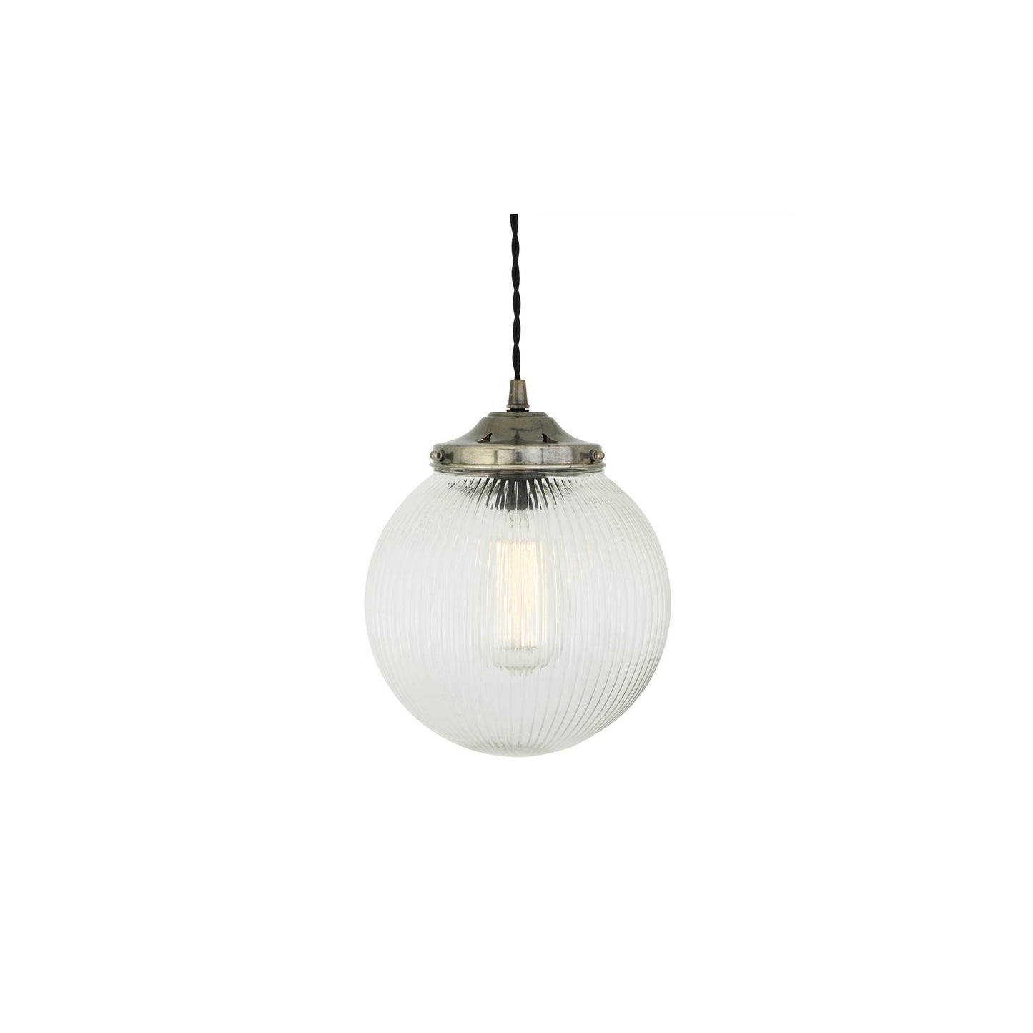 Stanley 20cm Holophane Globe Pendant