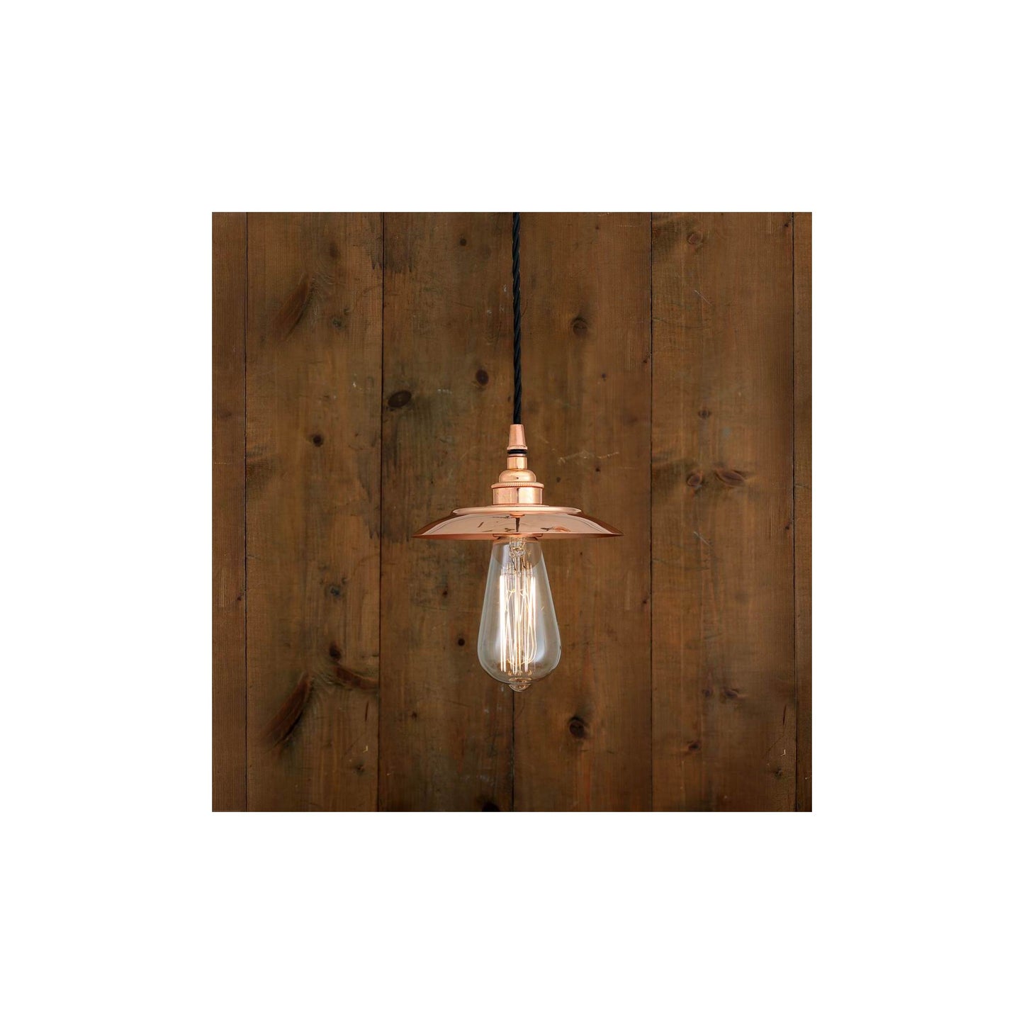 Suva Industrial Pendant Polished Copper