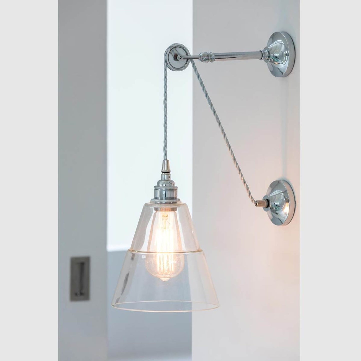 Rigale Coolie Industrial Pulley Wall Light