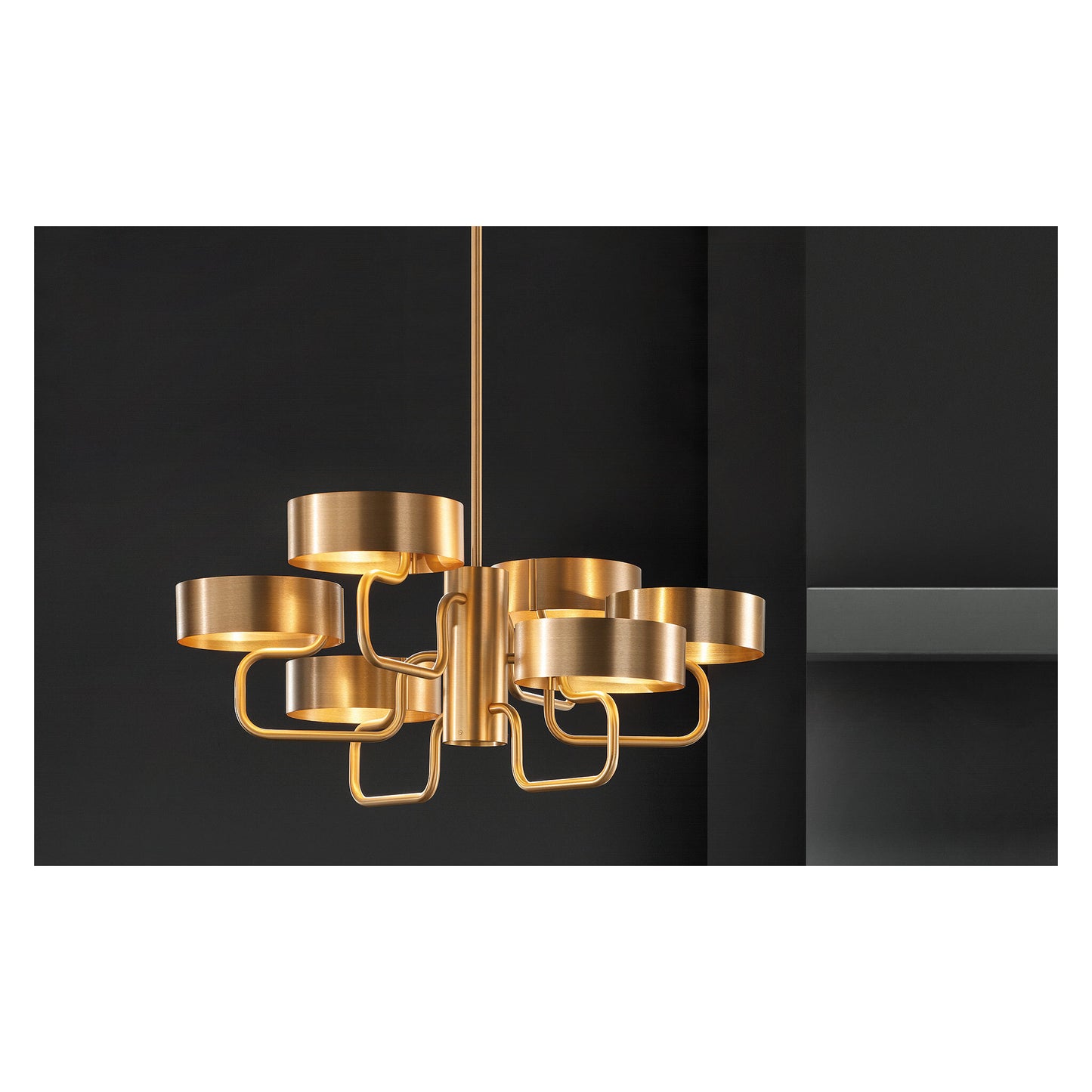 Sound S6 G12 6-Light Chandelier Brushed Gold