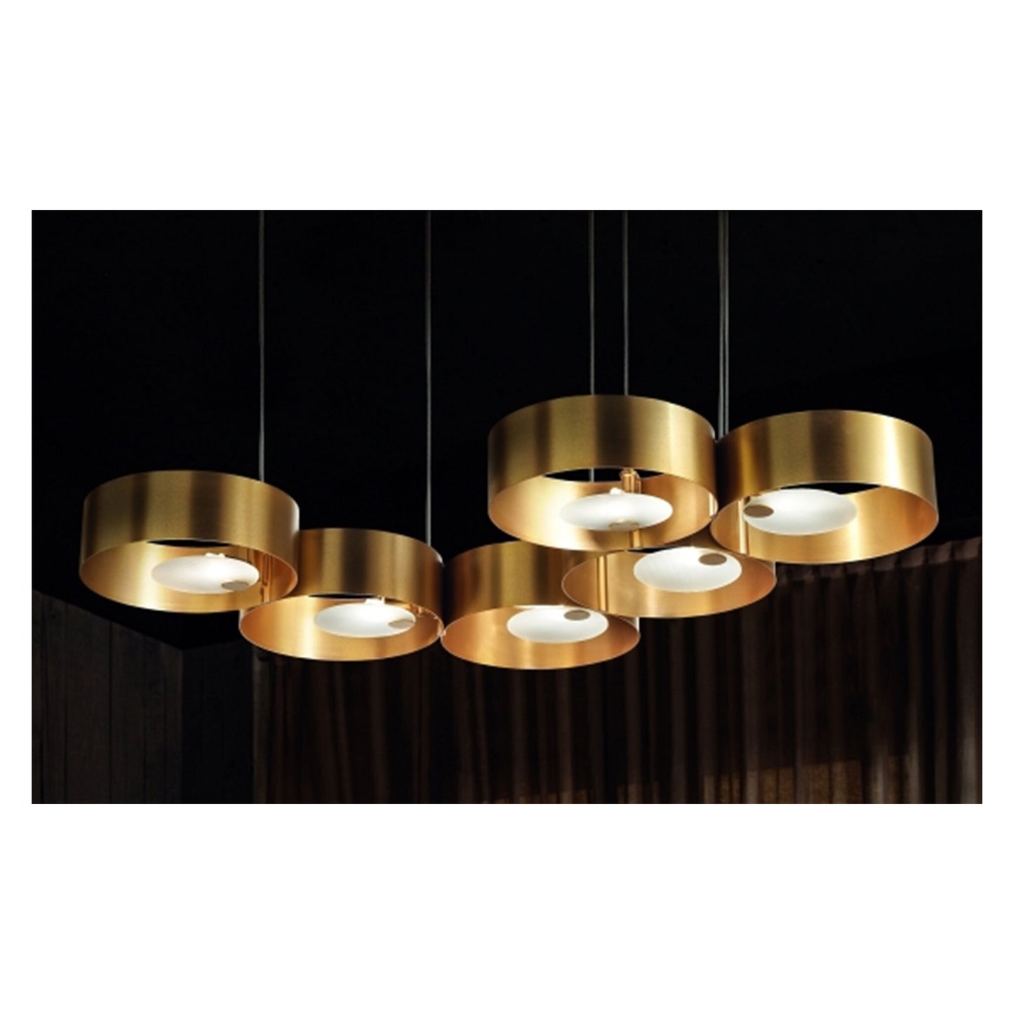 Sound OR6 G12 6-Light Pendant Brushed Gold