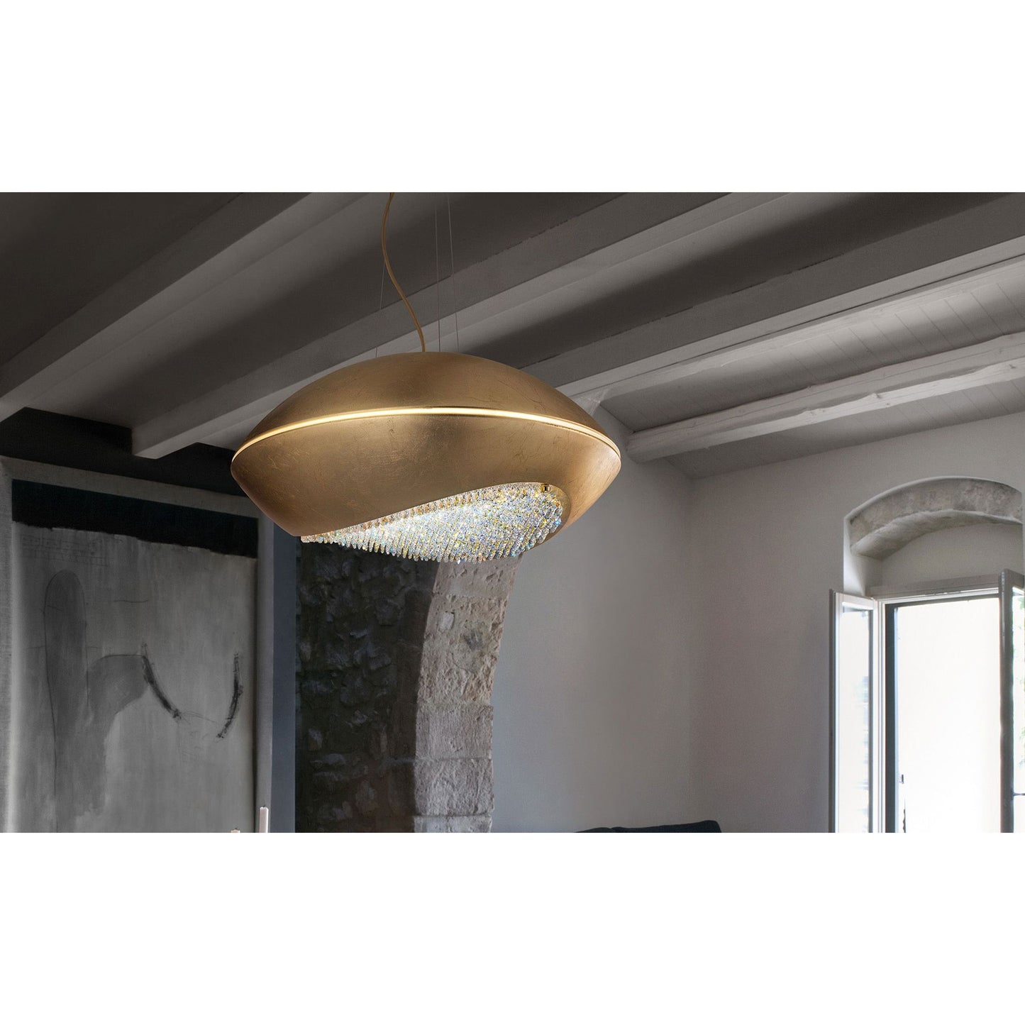 Blink S42 LED Pendant with Cut Crystal