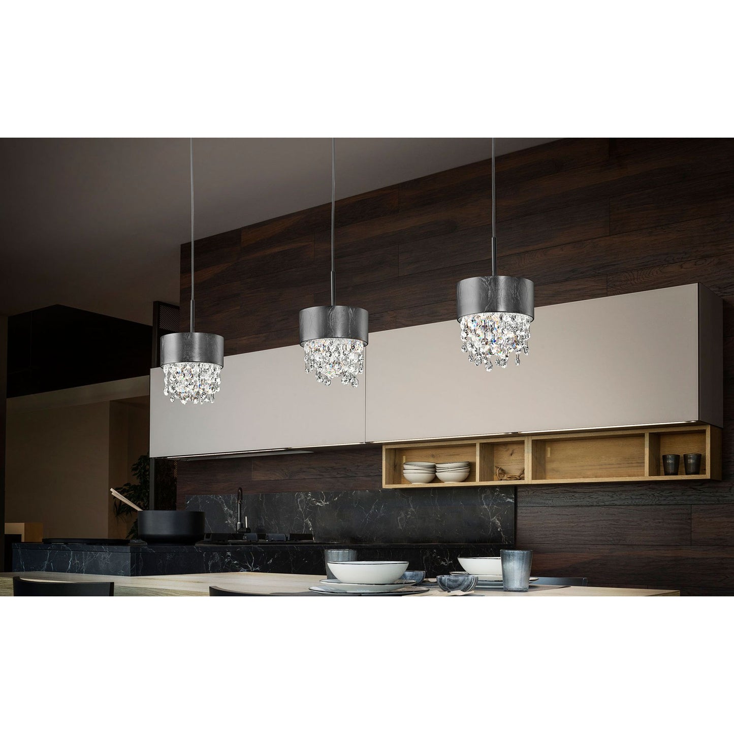 Ola S2 15 LED Pendant with Colored Glass