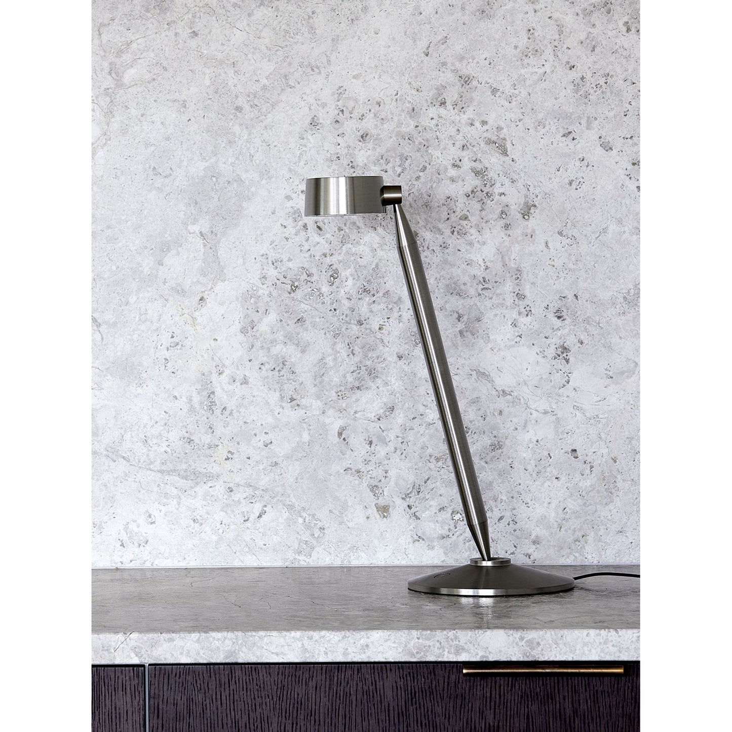 Buster Table Lamp Brushed Nickel