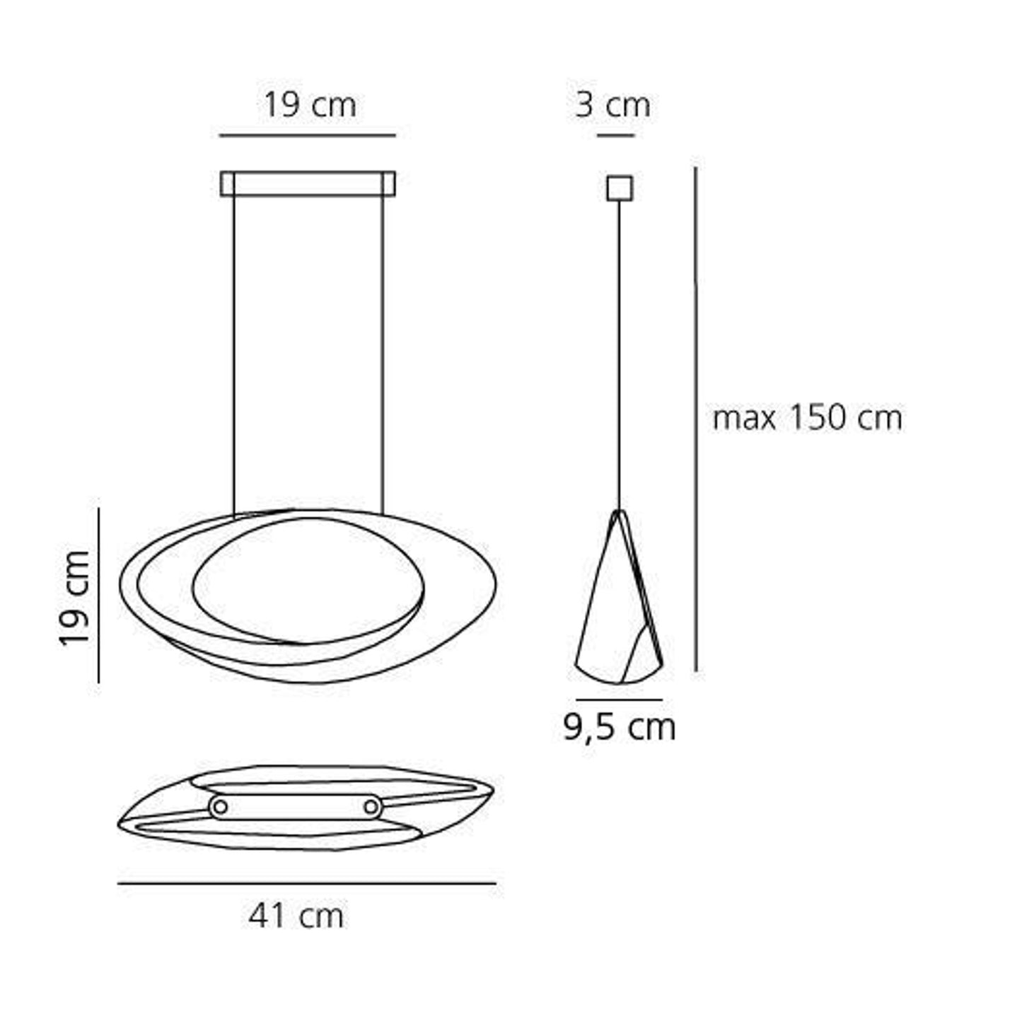 Cabildo LED Pendant White