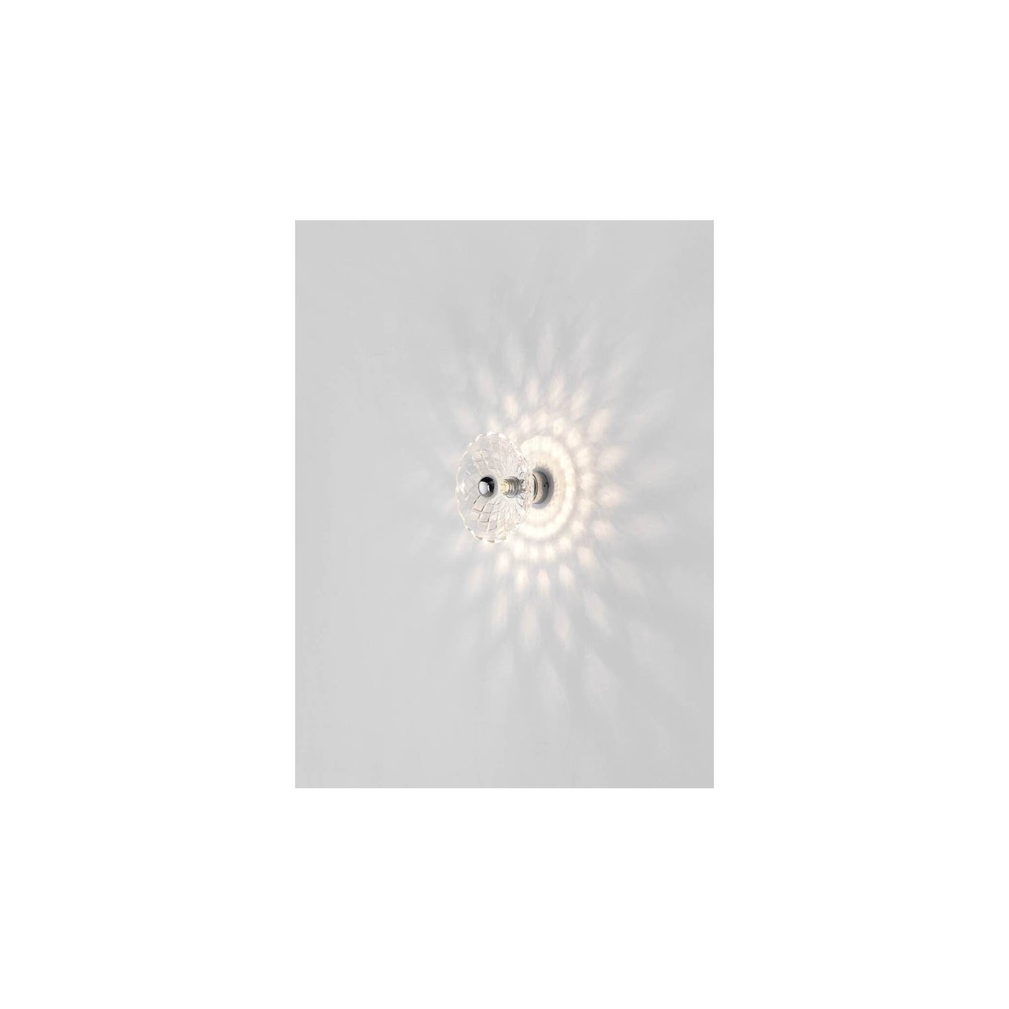 Lotto Small Clear Glass Wall Light