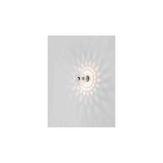 Lotto Medium Clear Glass Wall Light