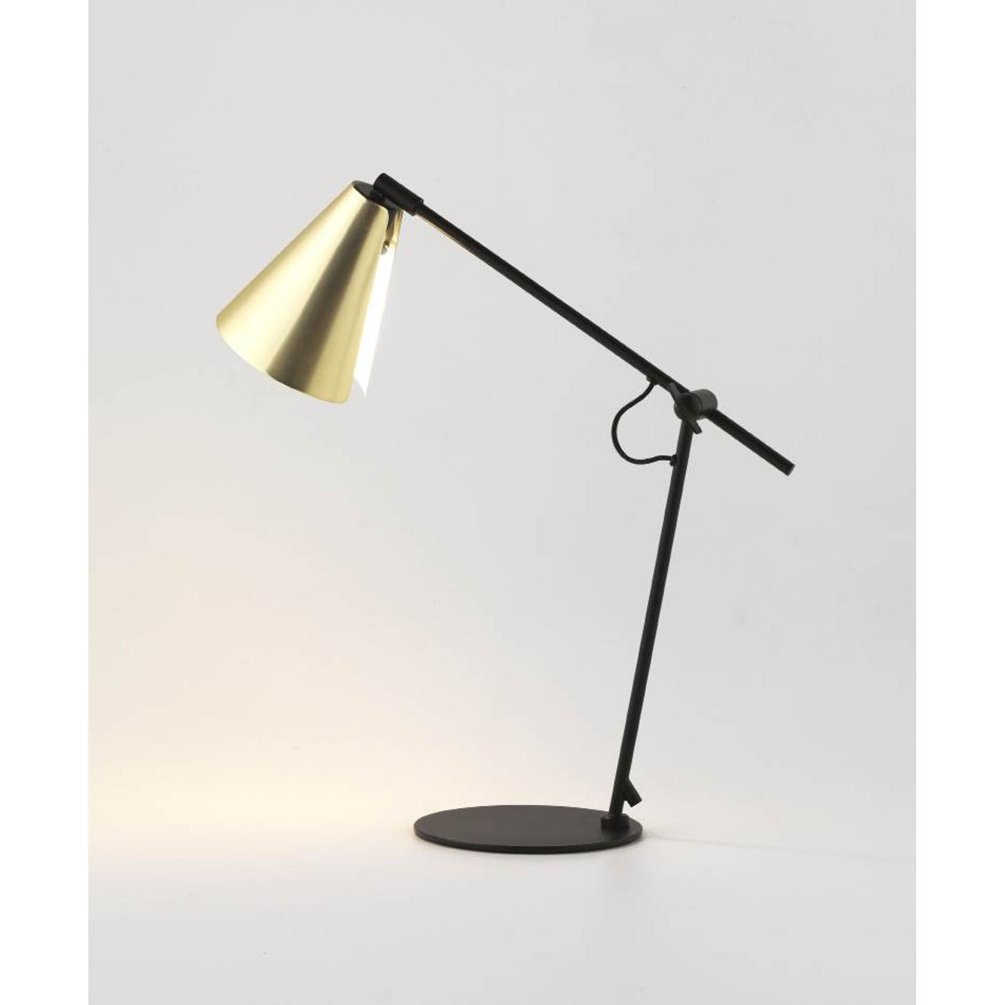 Boa Table Lamp Matt Black with Shade