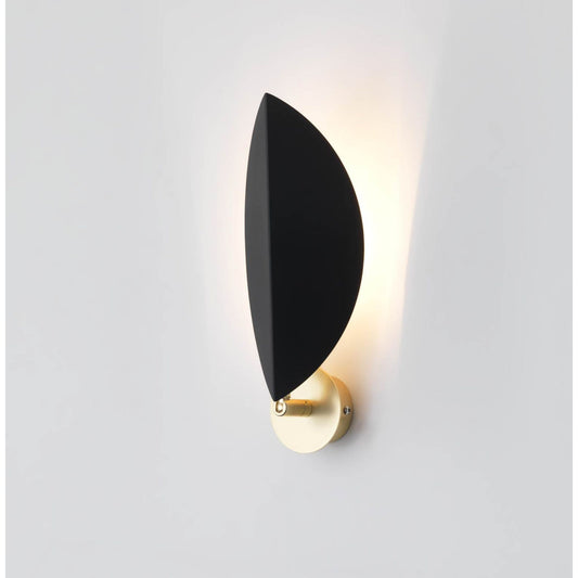 Ficus Wall Light with Matt Black Shade