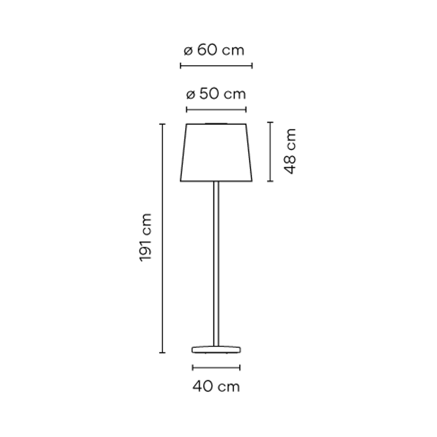 Wind Outdoor LED Floor Lamp