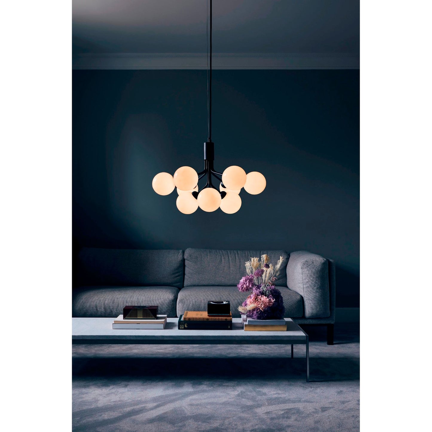 Apiales 9-Light Chandelier with Glass Shade