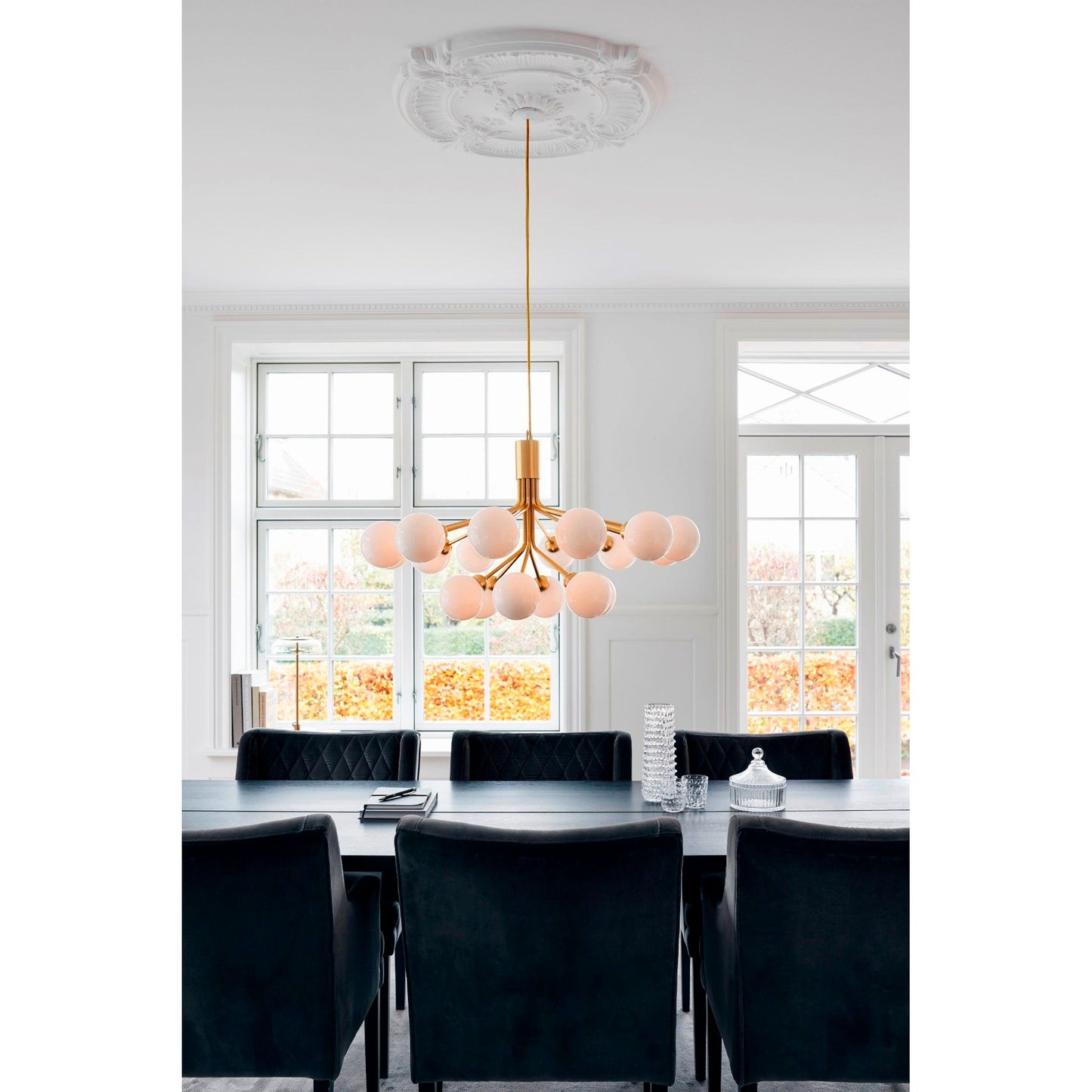 Apiales 18-Light Chandelier with Glass Shade