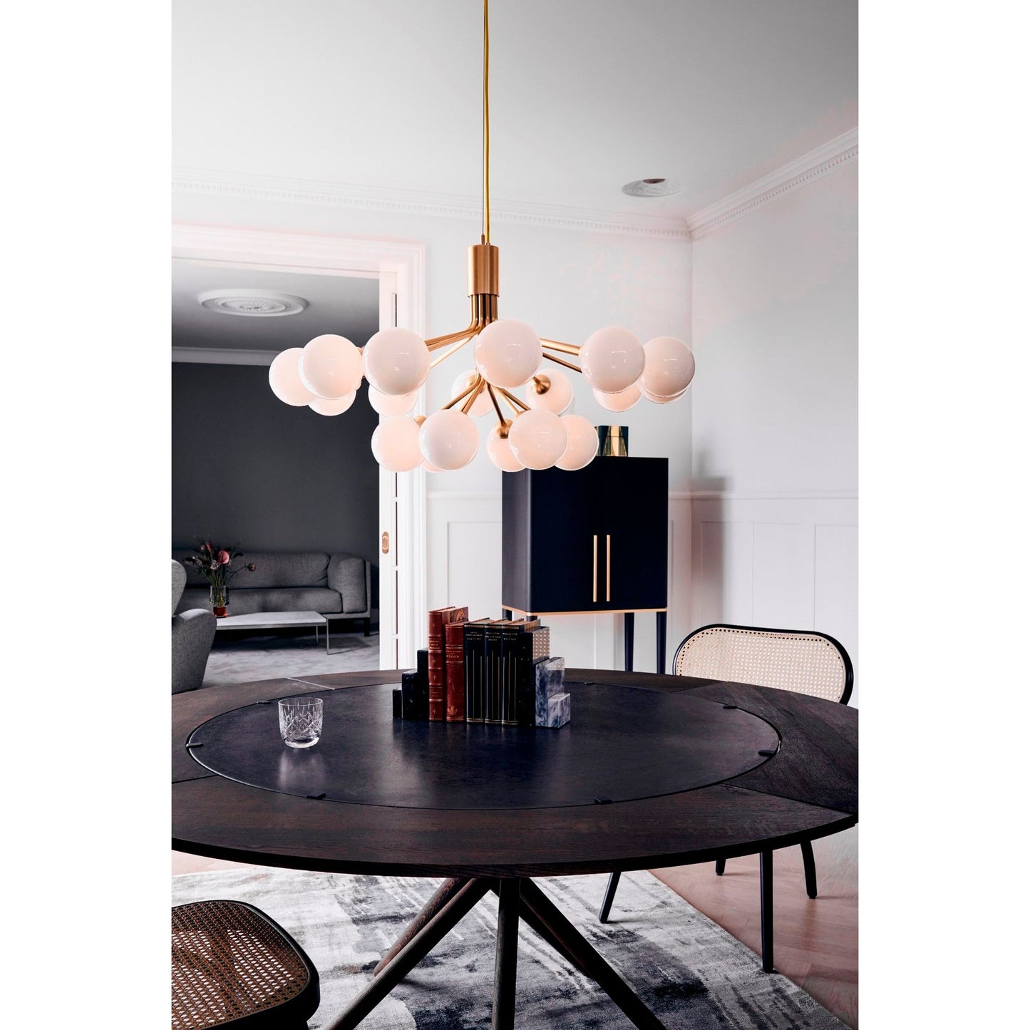 Apiales 18-Light Chandelier with Glass Shade