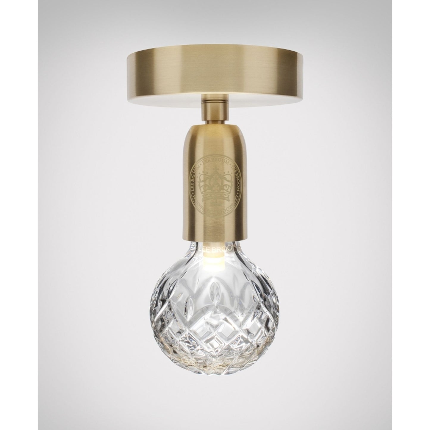 Crystal Bulb LED Ceiling Light Polished Gold