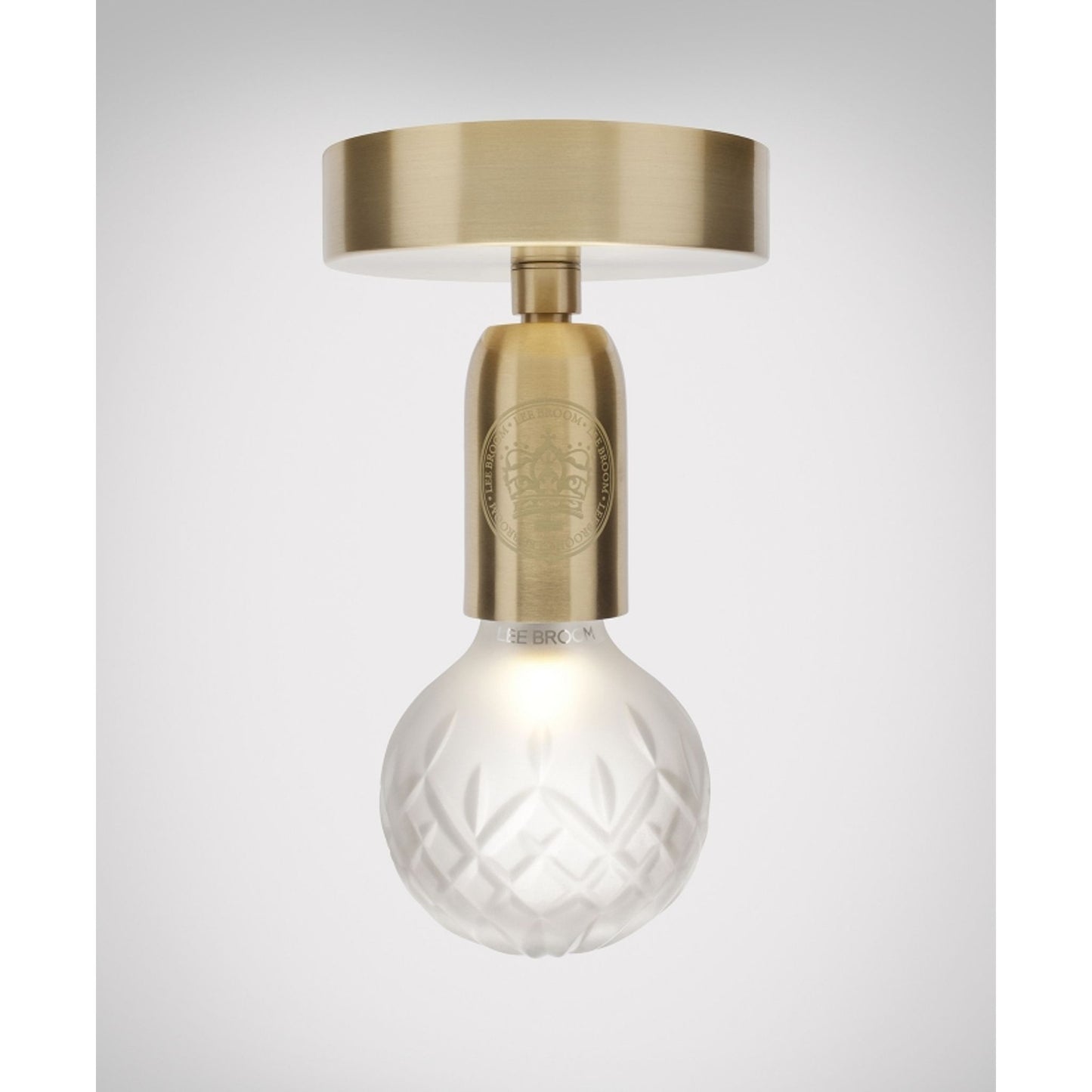 Crystal Bulb LED Ceiling Light Polished Gold