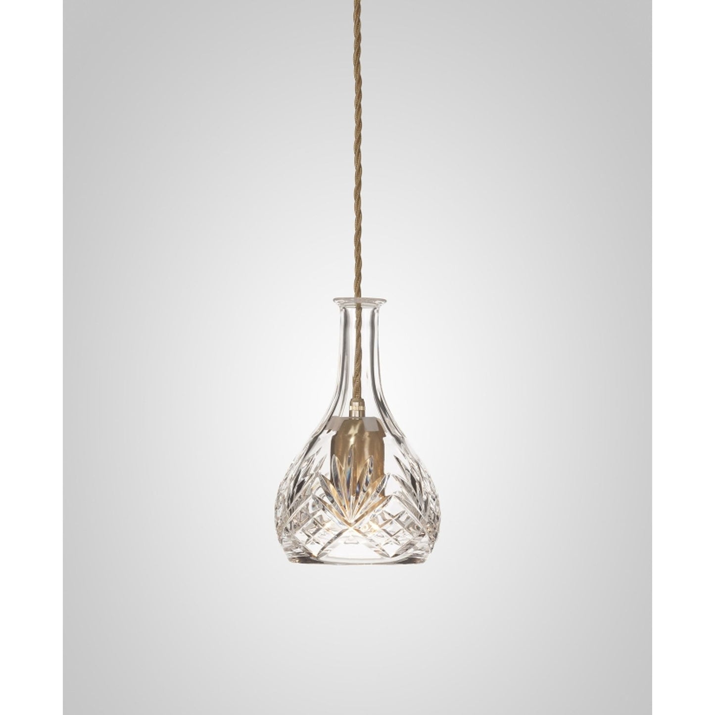 Decanterlight Bell Single Pendant with Lead Crystal