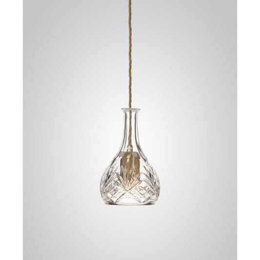 Decanterlight Bell Single Pendant with Lead Crystal