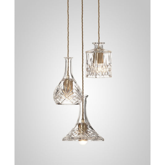 Decanterlight 3-Light LED Pendant with Lead Crystal