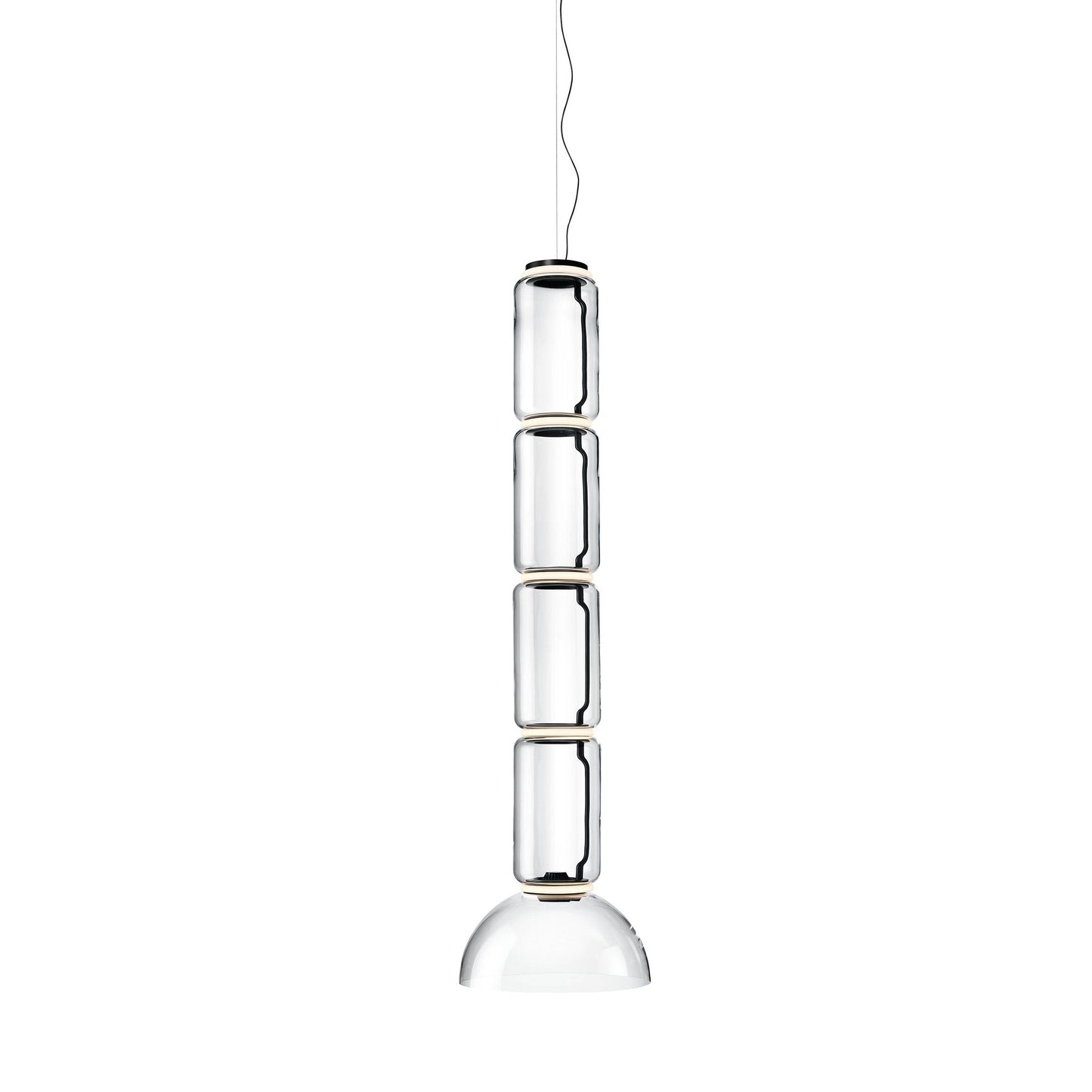 Noctambule 4 Low Cylinder & Bowl LED Pendant