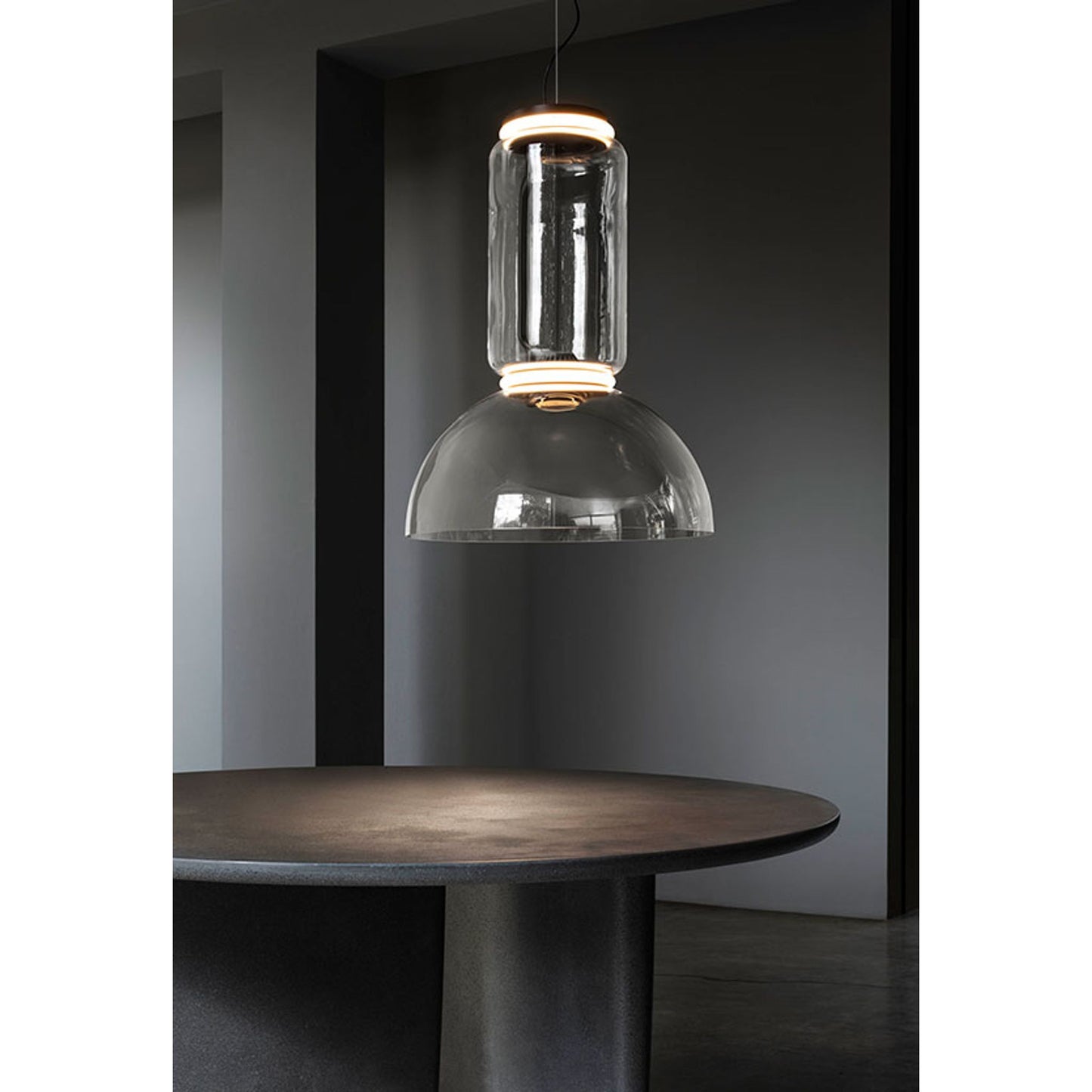 Noctambule 1 Low Cylinder & Bowl LED Pendant