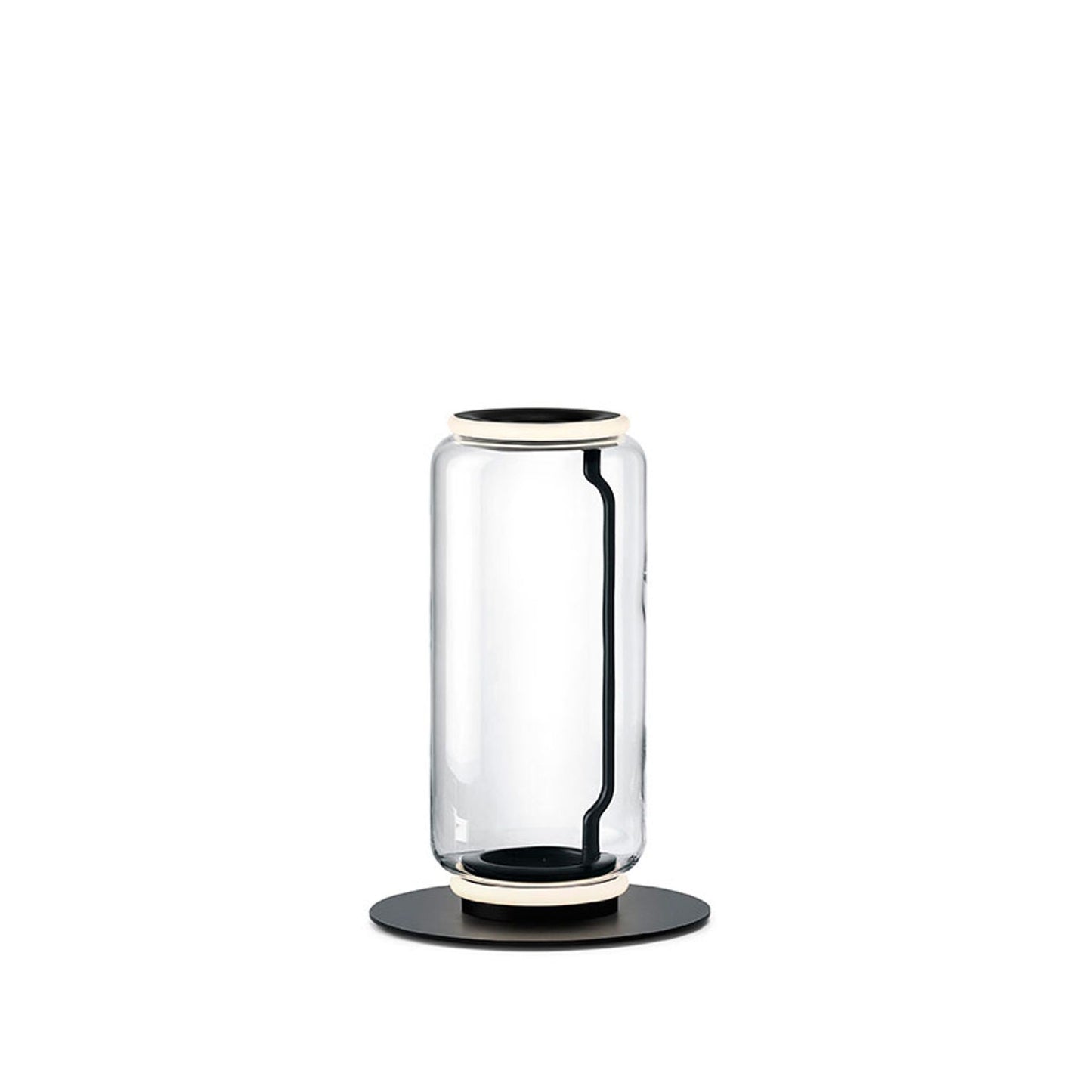 Noctambule 1 High Cylinders Small Base Floor Lamp Black