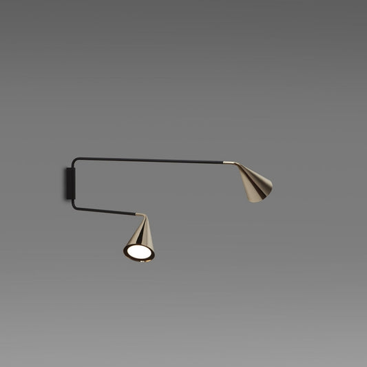 Gordon 48 Double Wall Light with Adjustable Arms