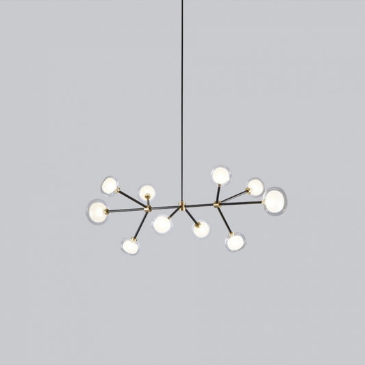 Nabila 10-Light Chandelier Matt Black