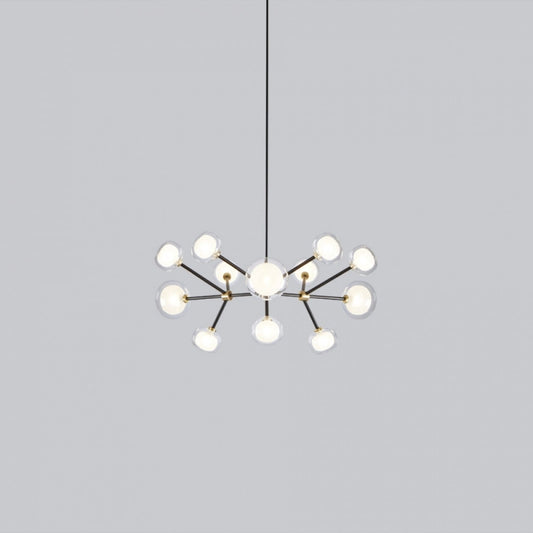 Nabila 12-Light Chandelier Matt Black