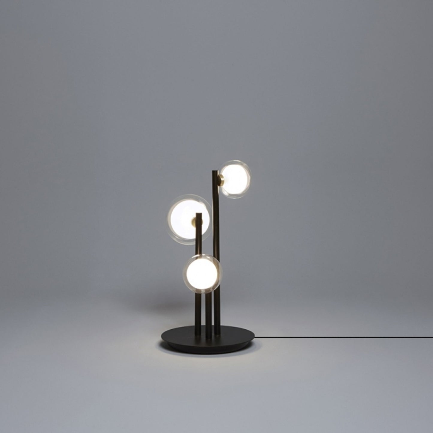 Nabila 3-Light Table Lamp Matt Black