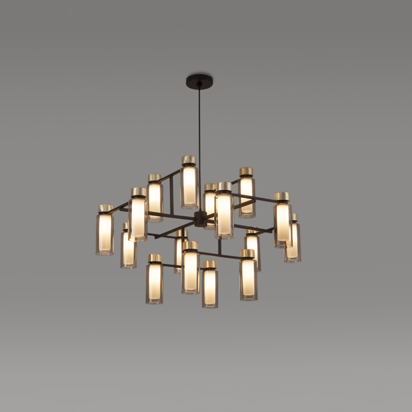 Osman 16-Light Chandelier in Matt Black