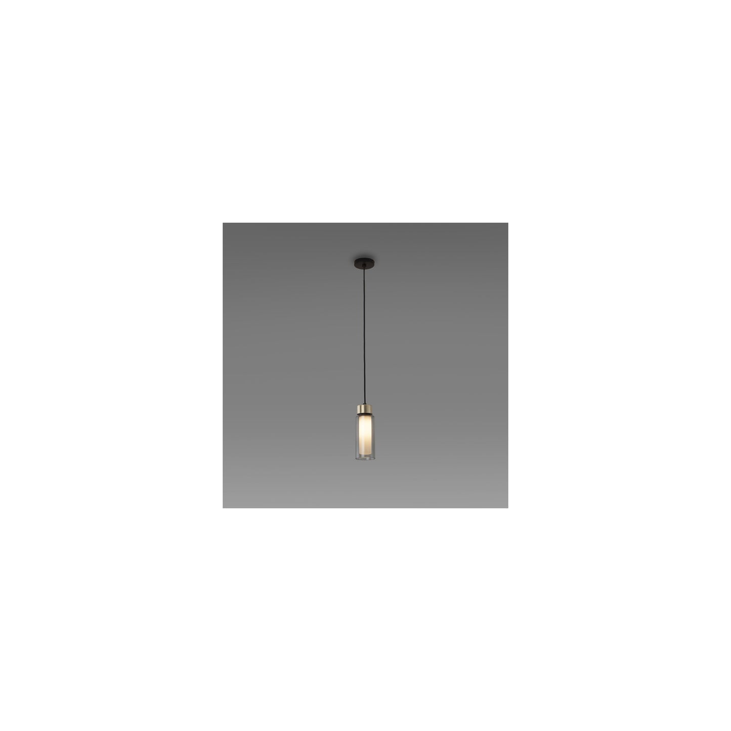 Osman Single Pendant in Matt Black