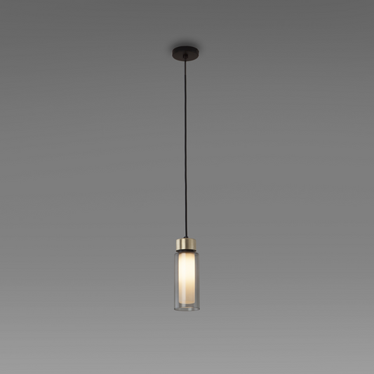 Osman Single Pendant in Matt Black