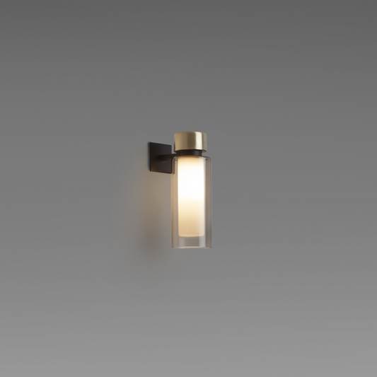 Osman Single Recessed Wall Light in Matt Black