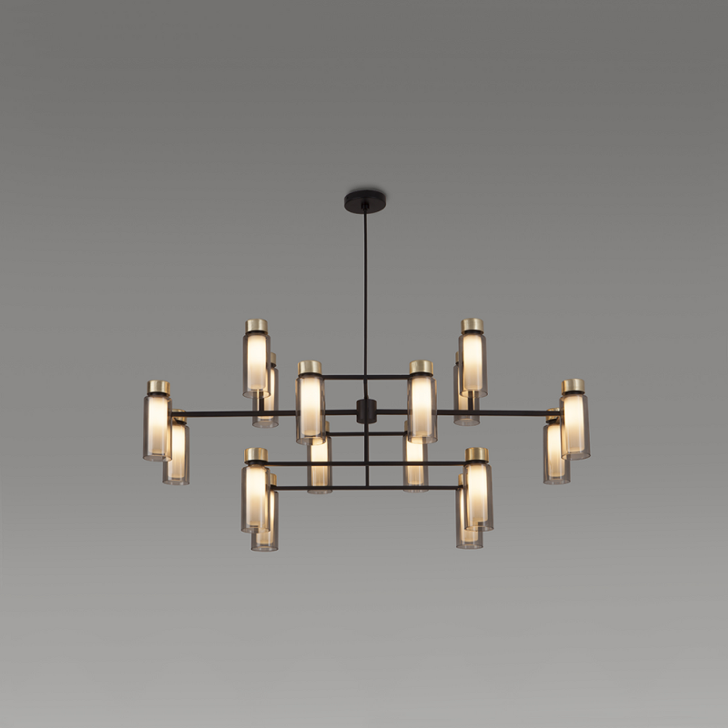 Osman 17-Light Chandelier in Matt Black