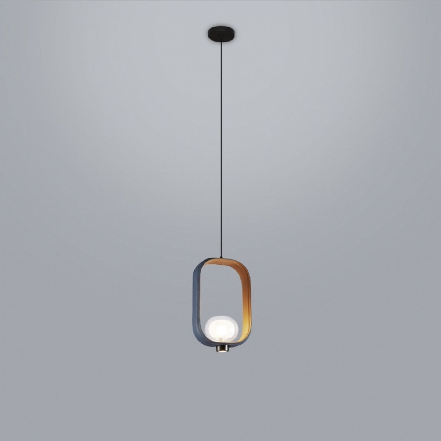 Filipa Single Sand Black Pendant