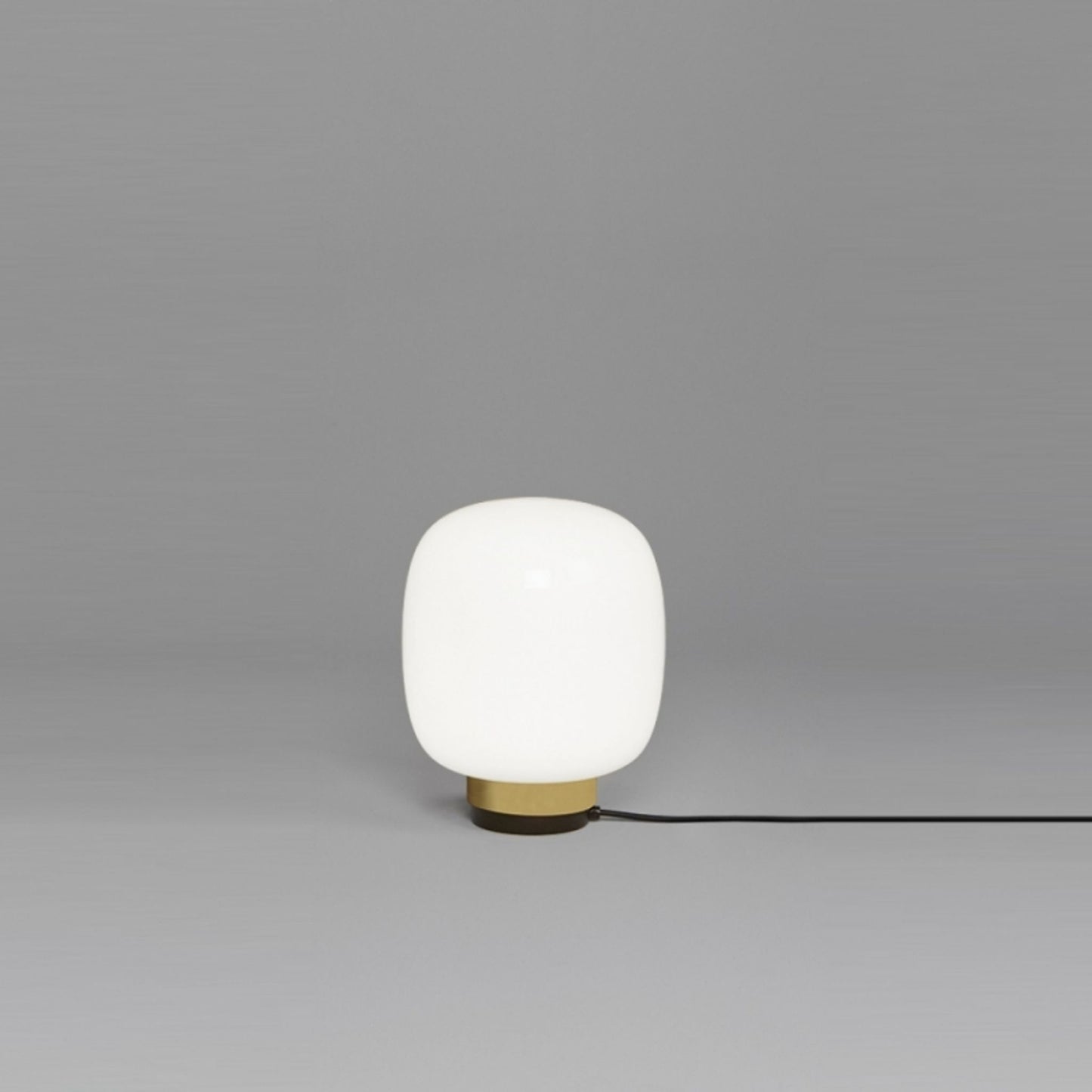 Legier Small LED Table Lamp with White Glass