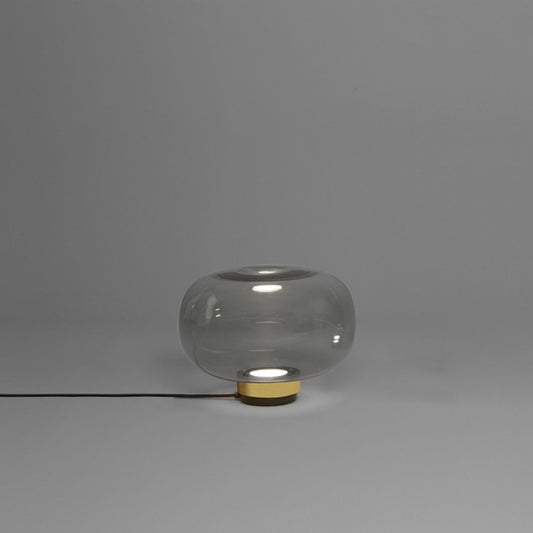 Legier Large LED Table Lamp with Smoke Glass