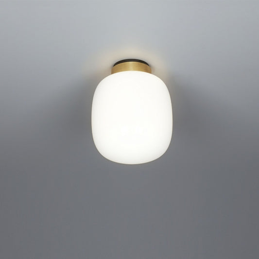 Legier Small LED Ceiling Light with White Glass